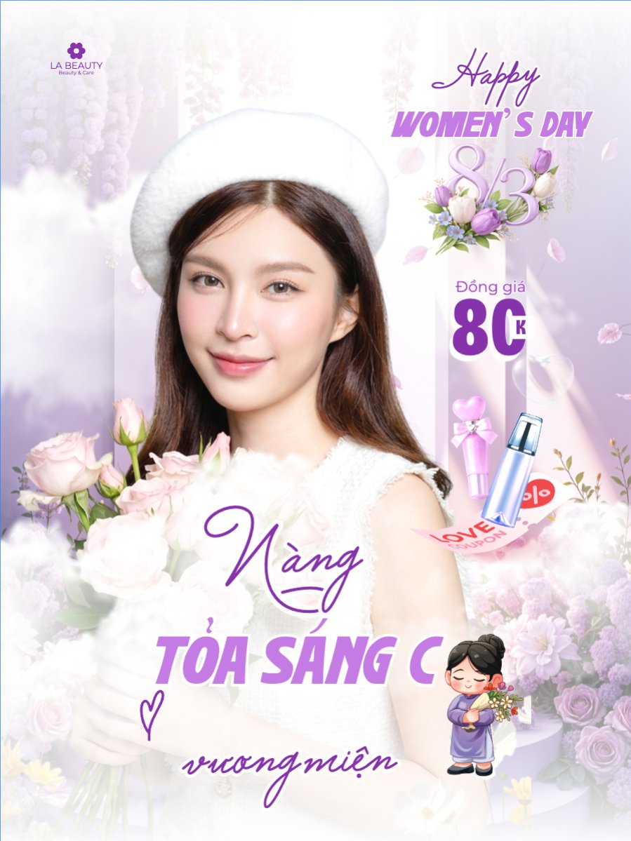Mẫu Banner dọc Nàng tỏa sáng chẳng cần vương miện 8/3 — LayerPic