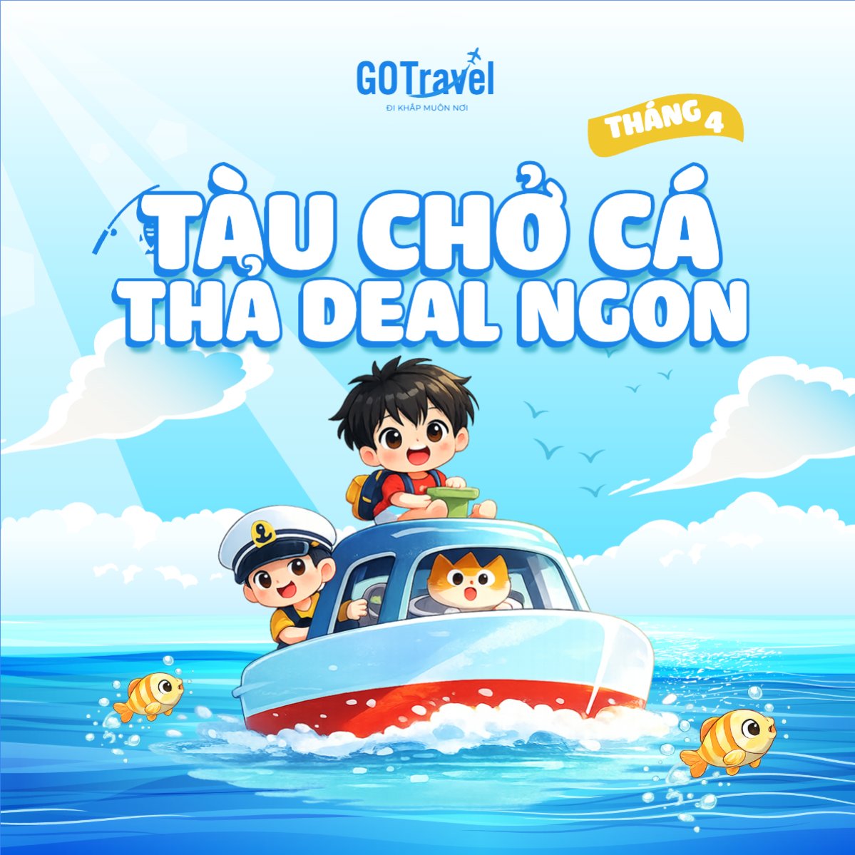 Mẫu Bài post MXH vuông Tàu chở cá thả deal ngon — LayerPic