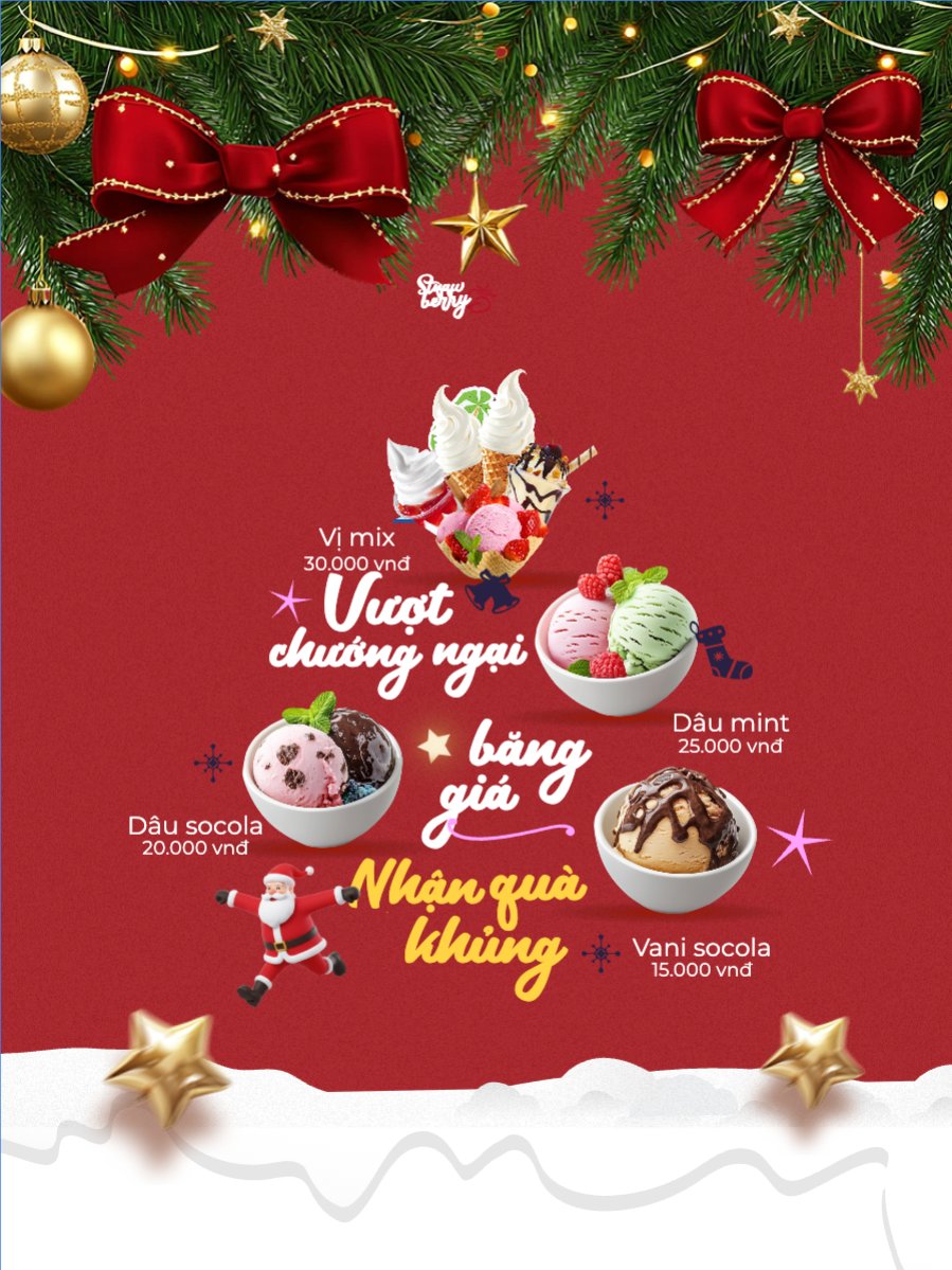 Mẫu Banner dọc Giáng sinh vui vẻ — LayerPic
