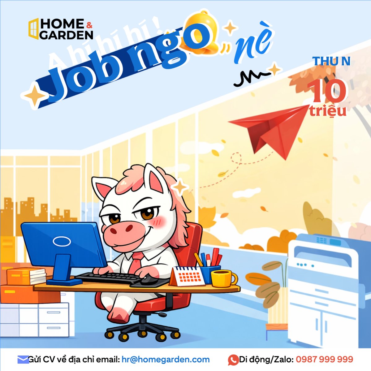 Mẫu Bài post MXH vuông A hí hí hí Job ngon nè — LayerPic