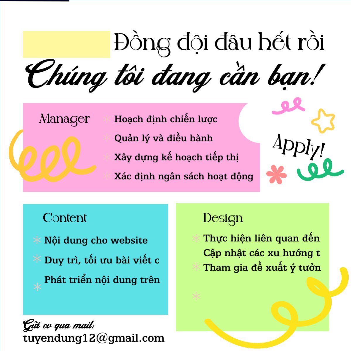 Mẫu Bài post MXH vuông Tuyển dụng nhân tài — LayerPic