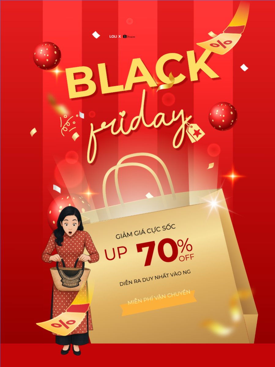 Mẫu Banner dọc Black Friday giảm giá — LayerPic