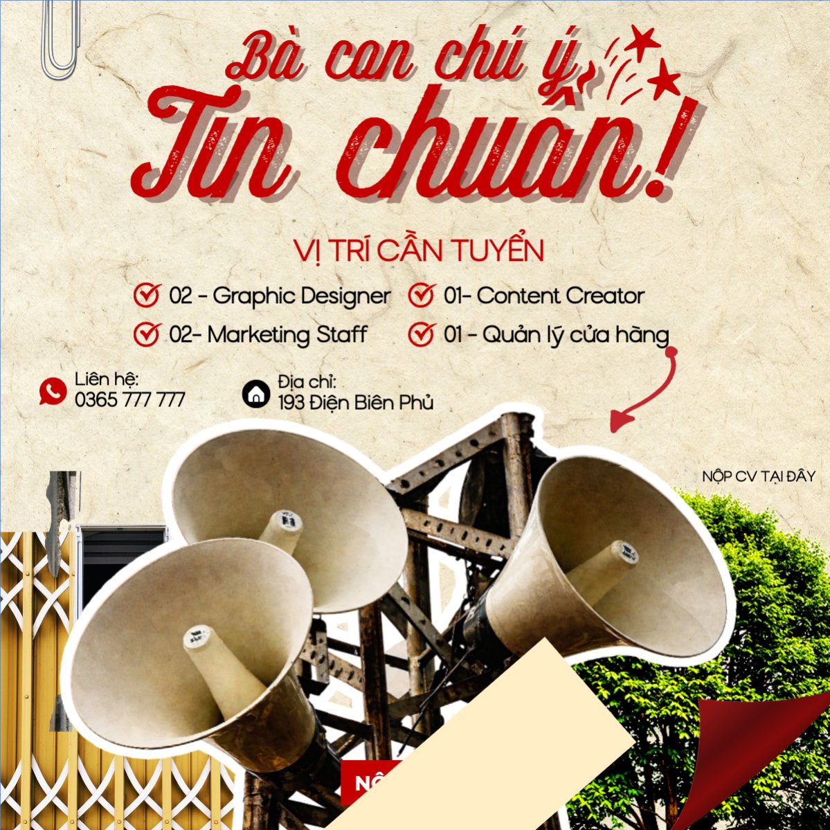 Mẫu Bài post MXH vuông Tuyển dụng nhân tài — LayerPic