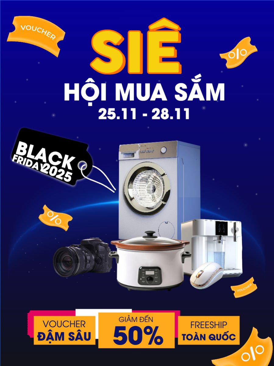 Mẫu Banner dọc Siêu hội mua sắm công nghệ — LayerPic
