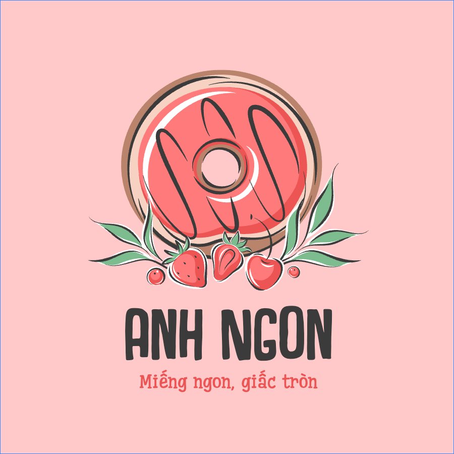 Mẫu Logo Đồ ăn, food, thực phẩm, ẩm thực, món ăn, F&B, thức ăn,donut, bánh ngọt — LayerPic