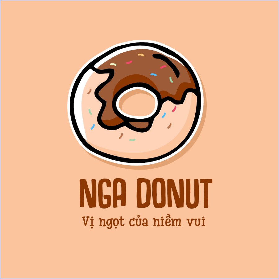 Mẫu Logo Đồ ăn, food, thực phẩm, ẩm thực, món ăn, F&B, thức ăn, donut, bánh ngọt — LayerPic