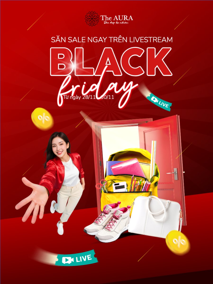 Mẫu Banner dọc Black friday giảm giá — LayerPic