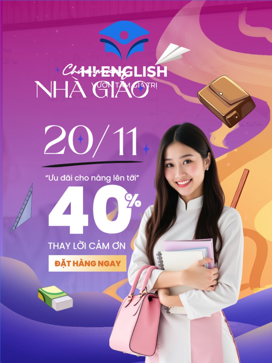 Mẫu Banner dọc Chúc mừng ngày Nhà Giáo Việt Nam 20/11 — LayerPic
