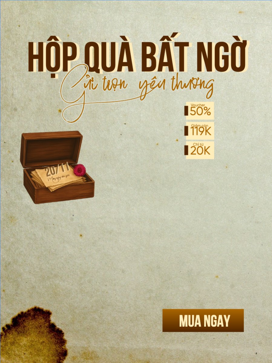 Hộp quà bất ngờ gửi trọn yêu thương
