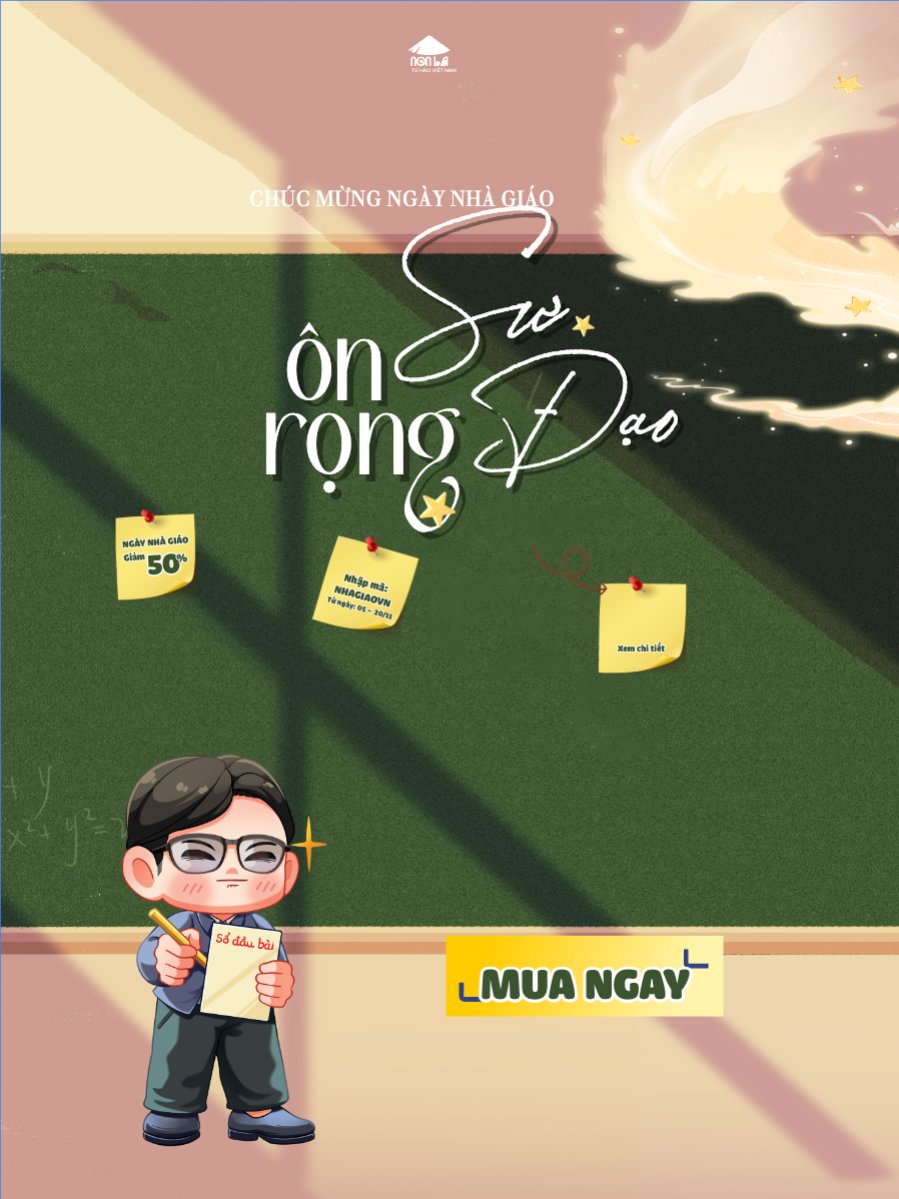 Mẫu Banner dọc Tôn sư trọng đạo — LayerPic