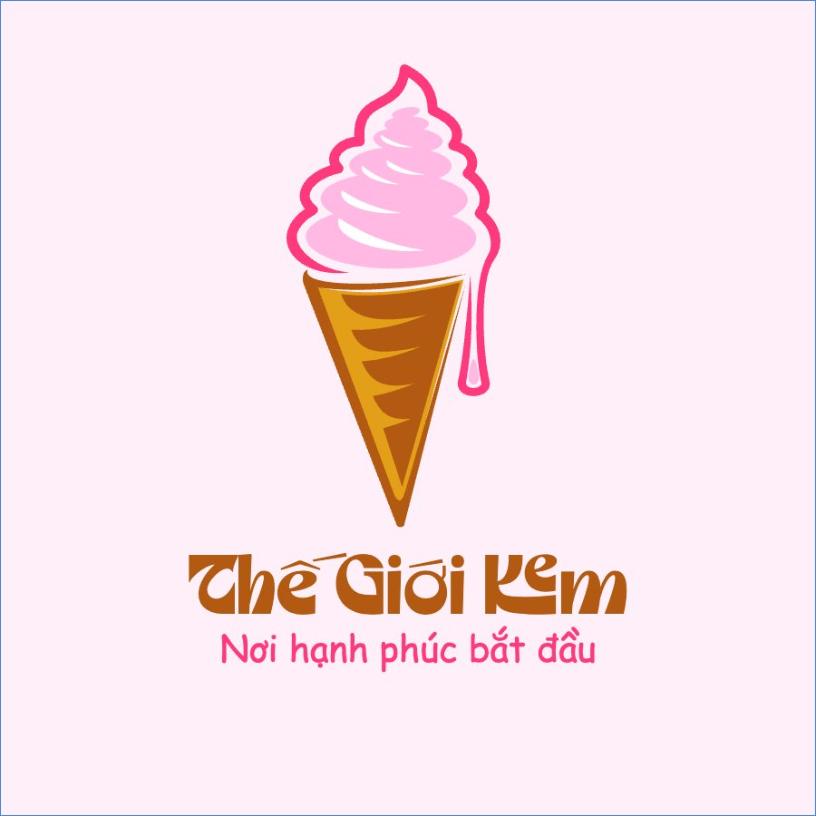Mẫu Logo Đồ ăn, food, thực phẩm, ẩm thực, món ăn, F&B, thức ăn, Kem, ice cream — LayerPic