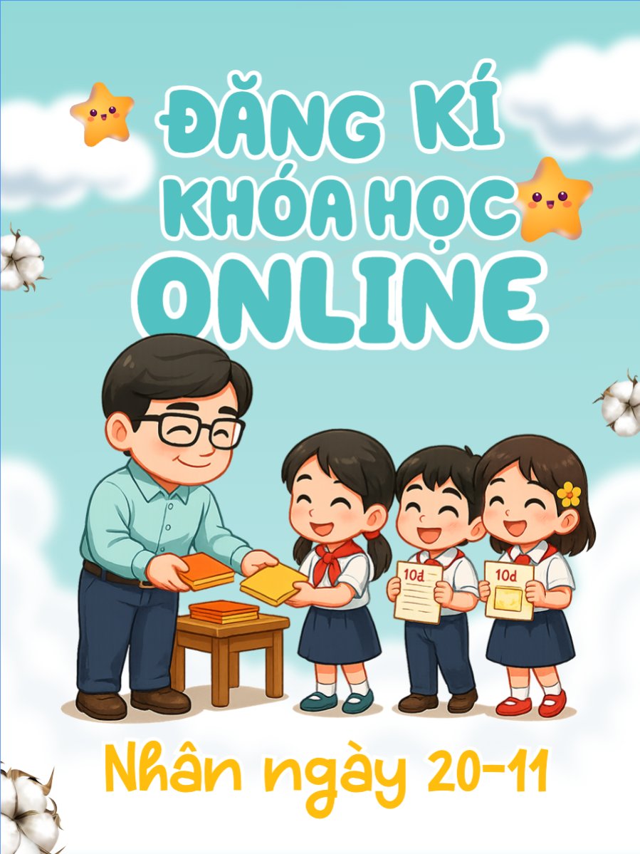 Mẫu Banner dọc Đăng kí khóa học online — LayerPic