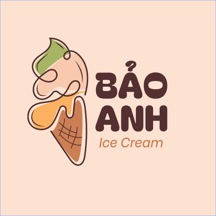 Mẫu Logo Đồ ăn, food, thực phẩm, ẩm thực, món ăn, F&B, thức ăn, Kem, ice cream — LayerPic