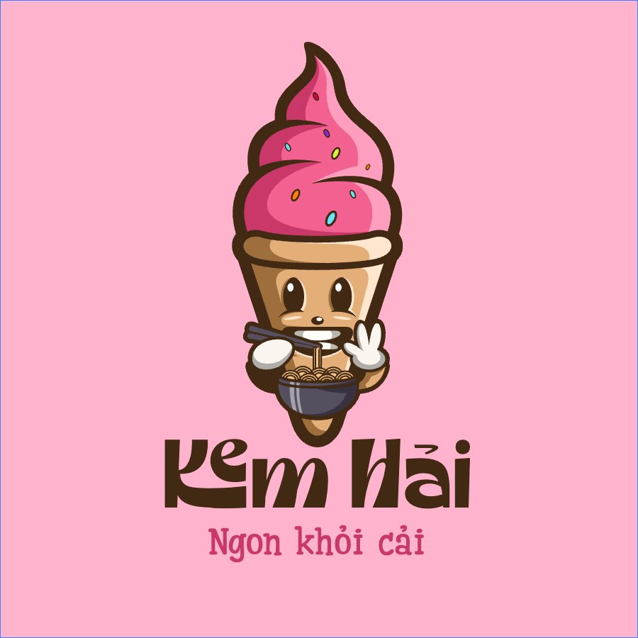 Mẫu Logo Đồ ăn, food, thực phẩm, ẩm thực, món ăn, F&B, thức ăn, Kem, ice cream — LayerPic