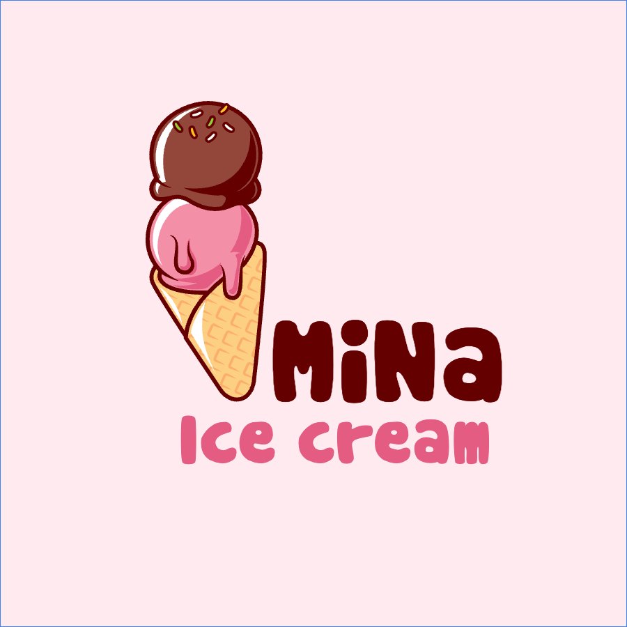 Mẫu Logo Đồ ăn, food, thực phẩm, ẩm thực, món ăn, F&B, thức ăn, Kem, ice cream — LayerPic