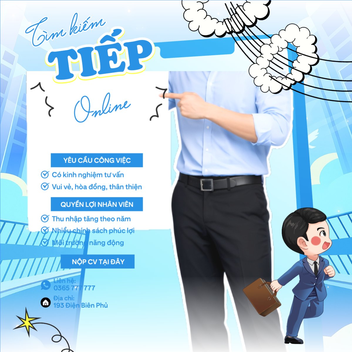 Mẫu Bài post MXH vuông Tìm kiếm tiếp thị online — LayerPic