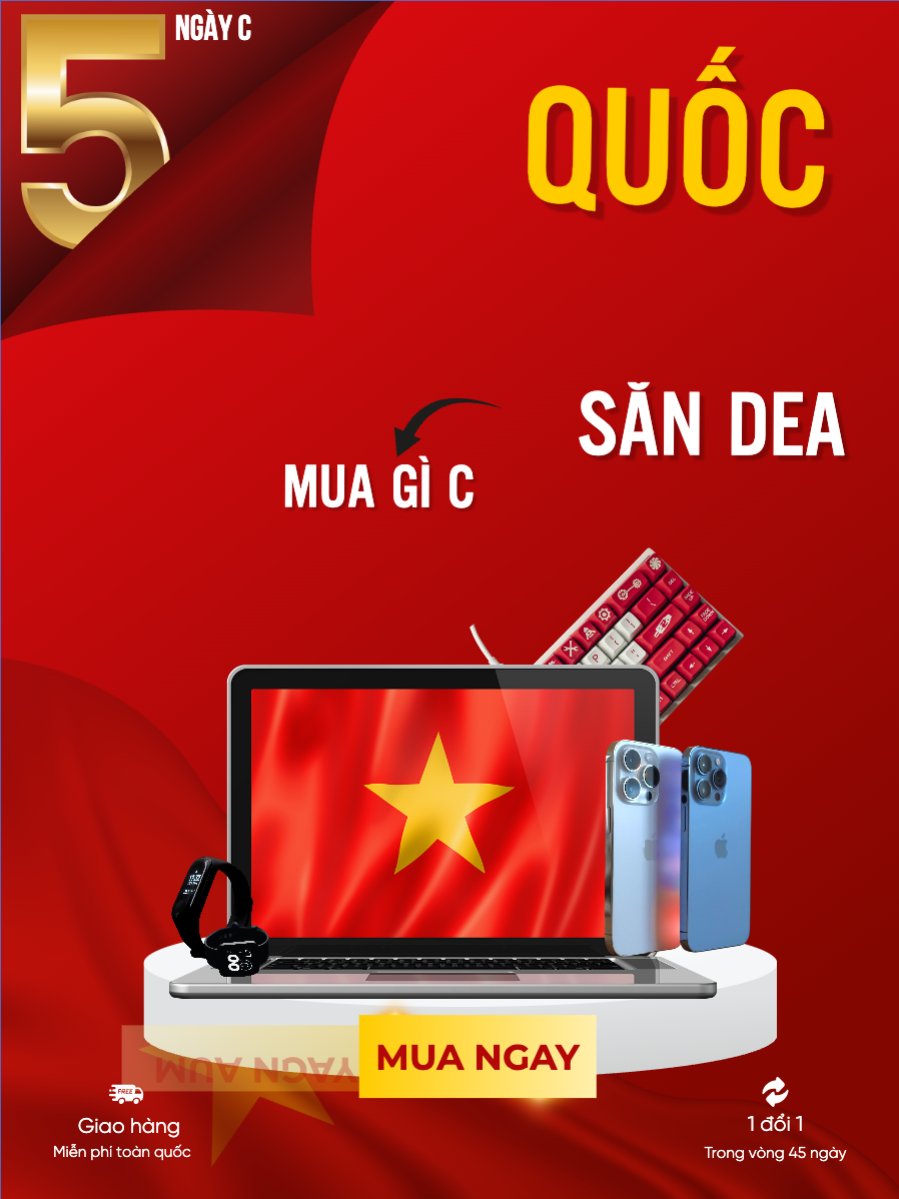 Mẫu Banner dọc 2/9, Quốc Khánh, lễ hội, Việt Nam, công nghệ, technology, điện tử, electronic, hiện đại, modern — LayerPic
