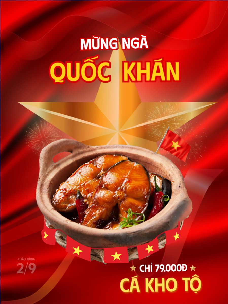 Mẫu Banner dọc 2/9, Quốc Khánh, lễ hội, Việt Nam, đồ ăn, food, thực phẩm, ẩm thực, món ăn, F&B, thức ăn, hiện đại, modern — LayerPic