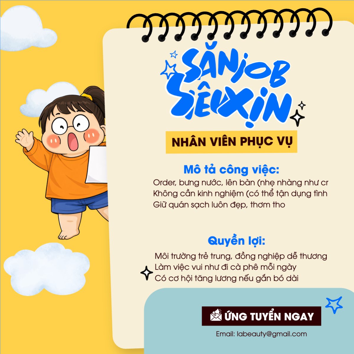 Mẫu Bài post MXH vuông Săn job siêu xịn — LayerPic