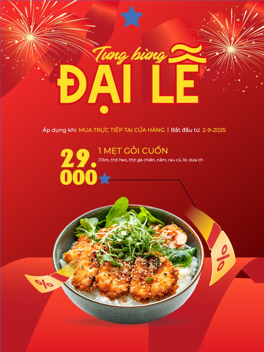 Mẫu Banner dọc 2/9, Quốc Khánh, lễ hội, Việt Nam, đồ ăn, food, thực phẩm, ẩm thực, món ăn, F&B, thức ăn, hiện đại, modern — LayerPic