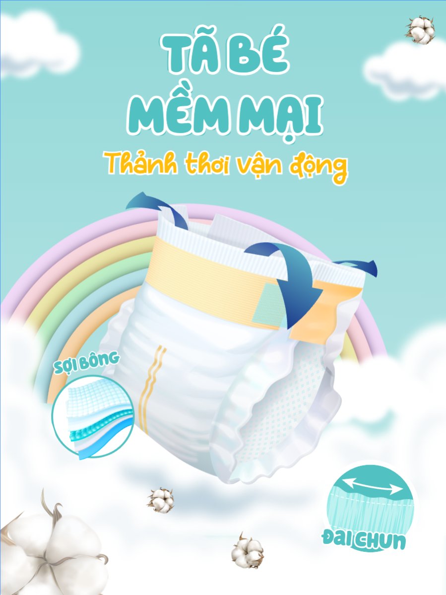 Mẫu Banner dọc Em bé, baby, trẻ em,kids, sữa, tã,milk, diapers , sự kiện, event, chương trình, sale, giải trí, entertainment — LayerPic