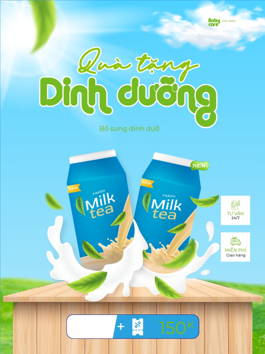Mẫu Banner dọc Quốc tế thiếu nhi, 1/6, trẻ em, quảng cáo, giảm giá, ưu đãi, sale, ẩm thực, nước uống — LayerPic