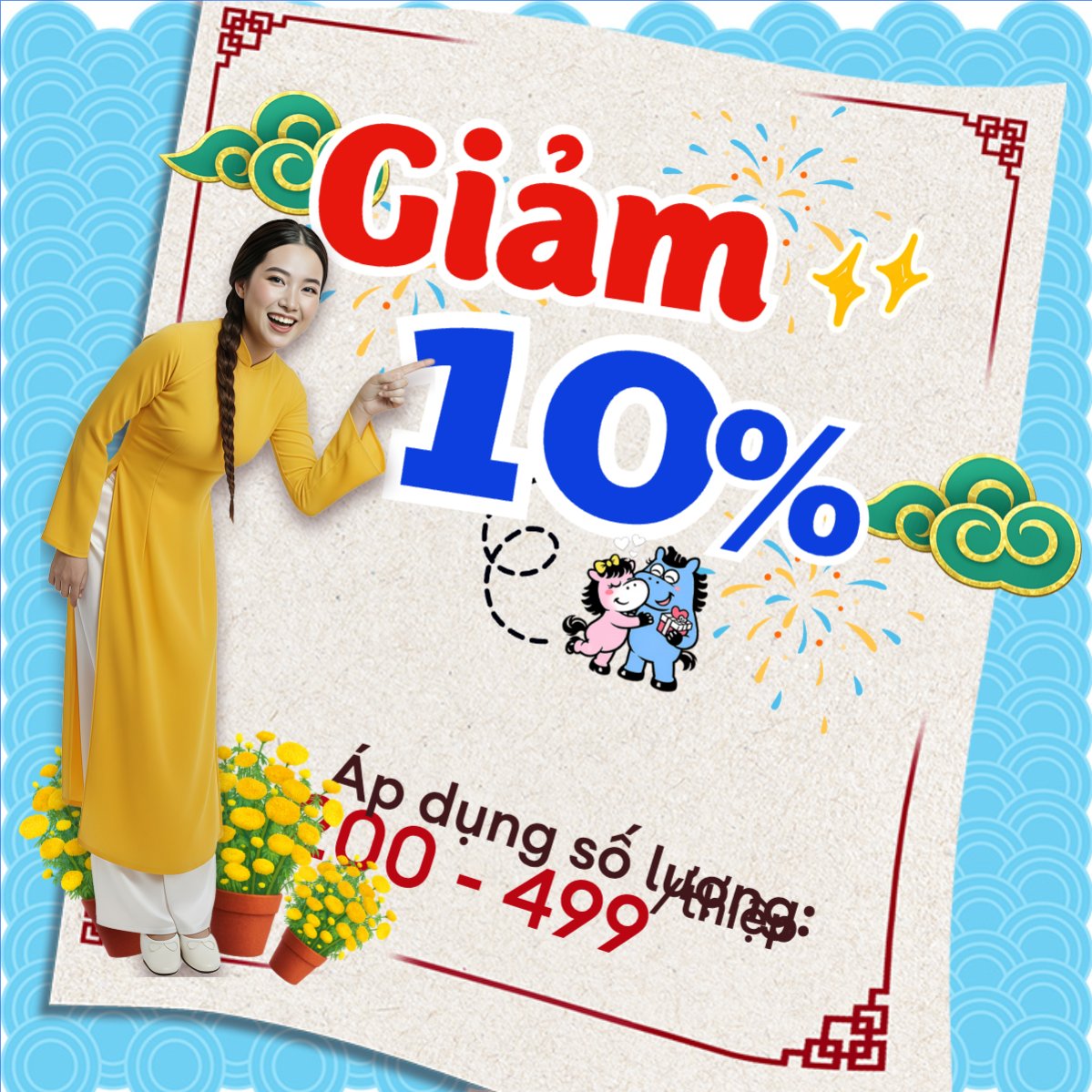 Mẫu Bài post MXH vuông Giảm giá 10% — LayerPic