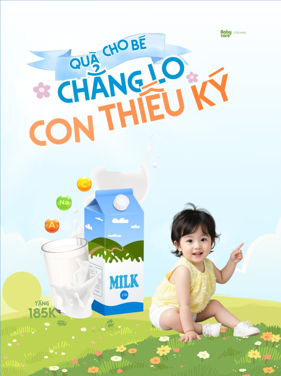 Mẫu Banner dọc Quốc tế thiếu nhi, 1/6, trẻ em, quảng cáo, giảm giá, ưu đãi, sale, nước uống, drink — LayerPic