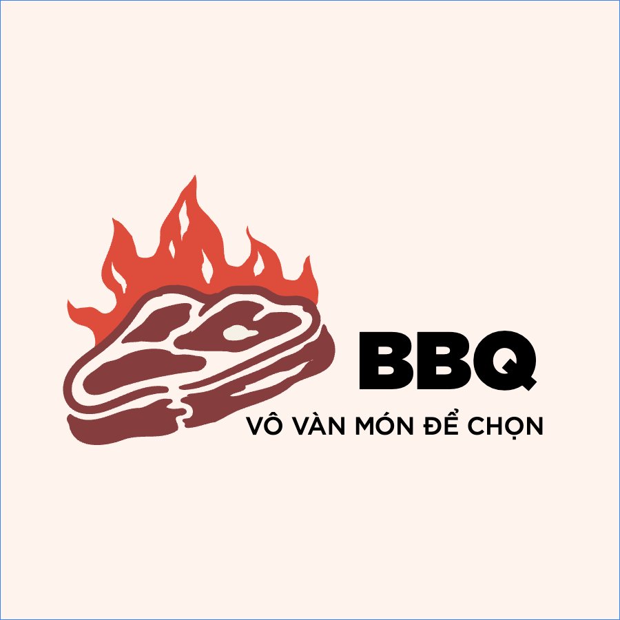 Mẫu Logo Đồ ăn, food, thực phẩm, ẩm thực, món ăn, F&B, thức ăn,BBQ, thịt nướng, meat, thịt — LayerPic