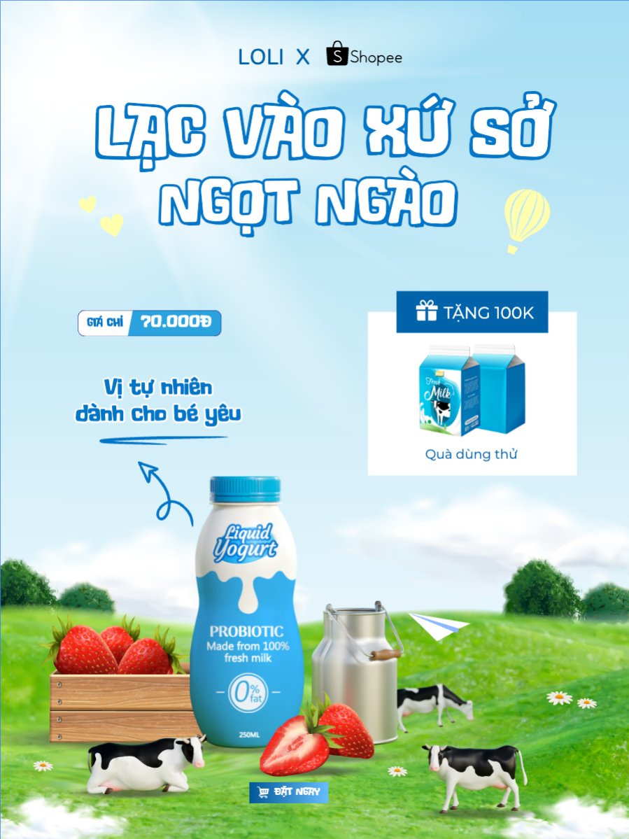 Mẫu Banner dọc Quốc tế thiếu nhi, 1/6, trẻ em, quảng cáo, giảm giá, ưu đãi, sale, nước uống, drink — LayerPic