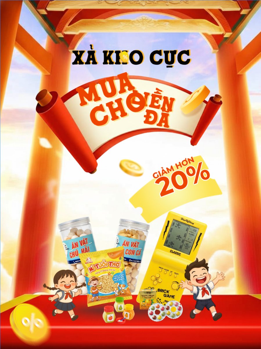 Mẫu Banner dọc Xả kho cực rẻ mua liền cho đã — LayerPic