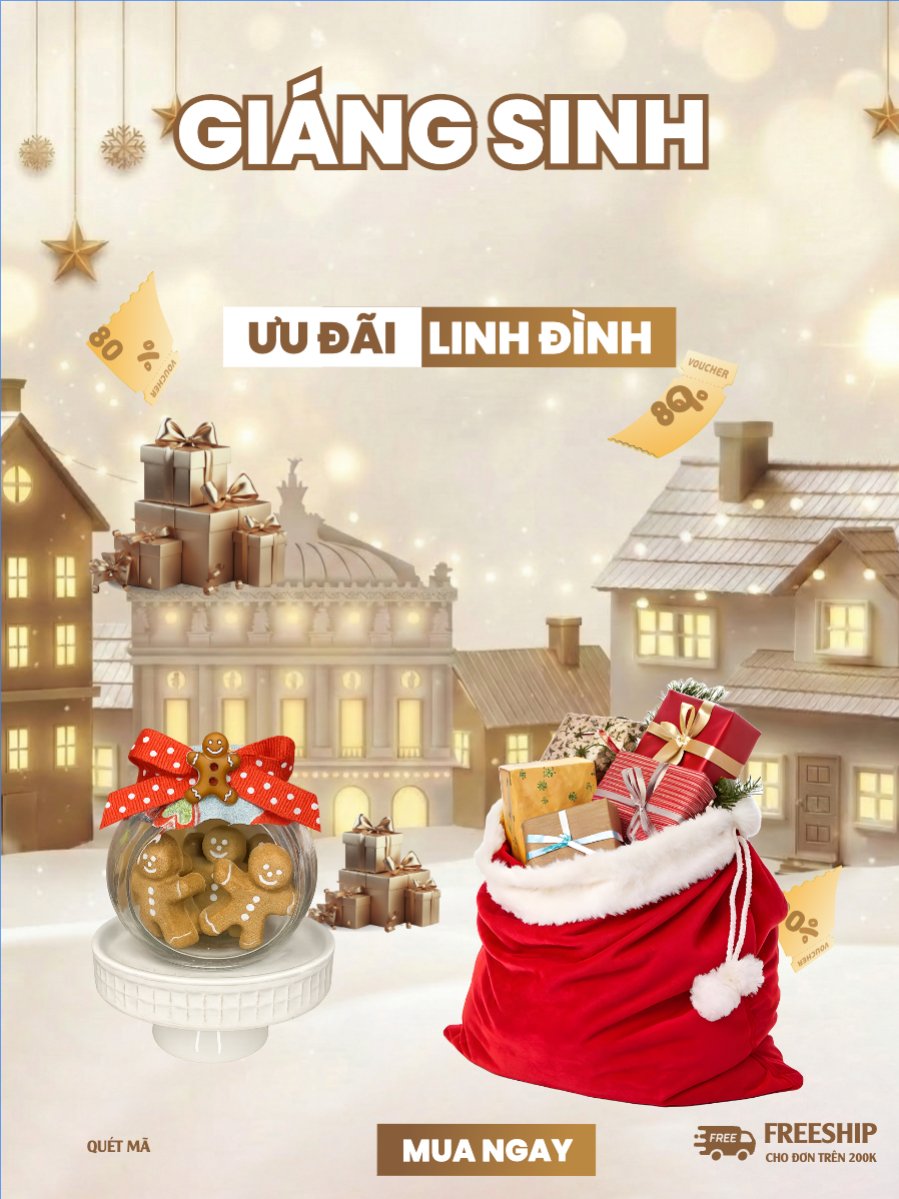 Mẫu Banner dọc Giáng sinh lung linh ưu đãi linh đình — LayerPic