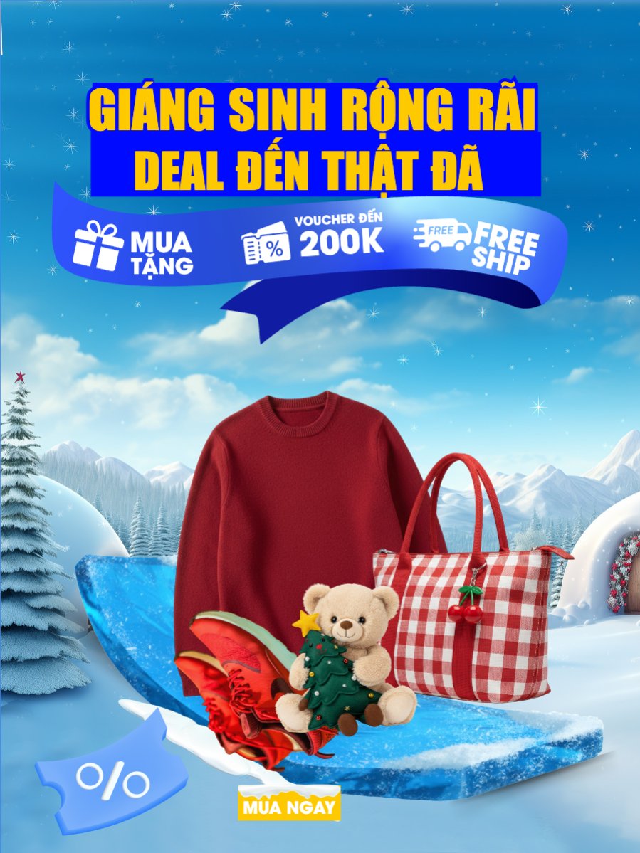 Mẫu Banner dọc Giáng sinh rộng rãi deal đến thật đã — LayerPic