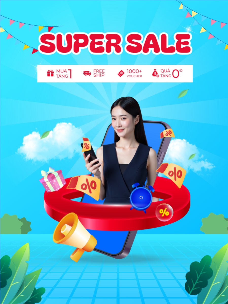 Mẫu Banner dọc Giảm giá, sale, spa, beauty, làm đẹp, thẩm mỹ, make up — LayerPic