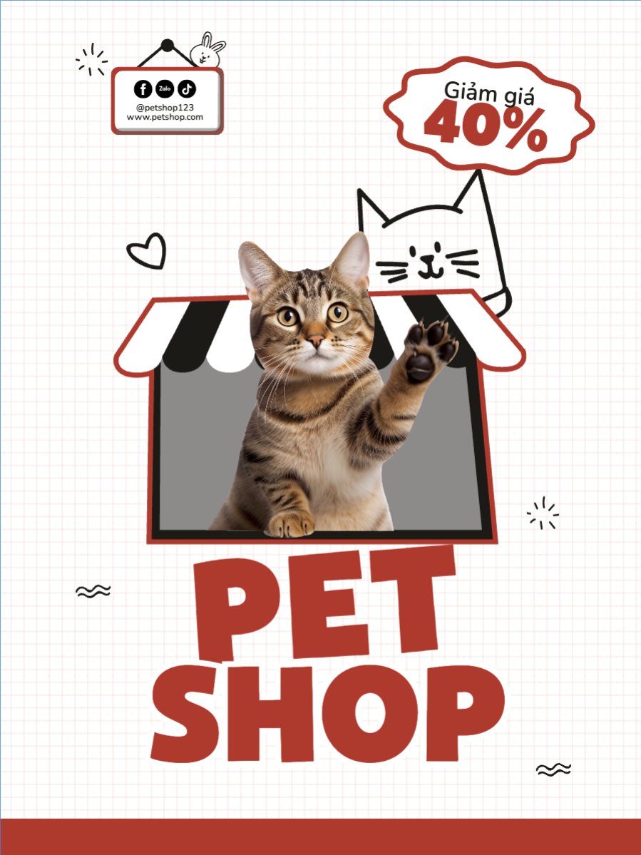 Mẫu Banner dọc Giảm giá, sale, pet, thú cưng, thú nuôi, động vật, animal — LayerPic