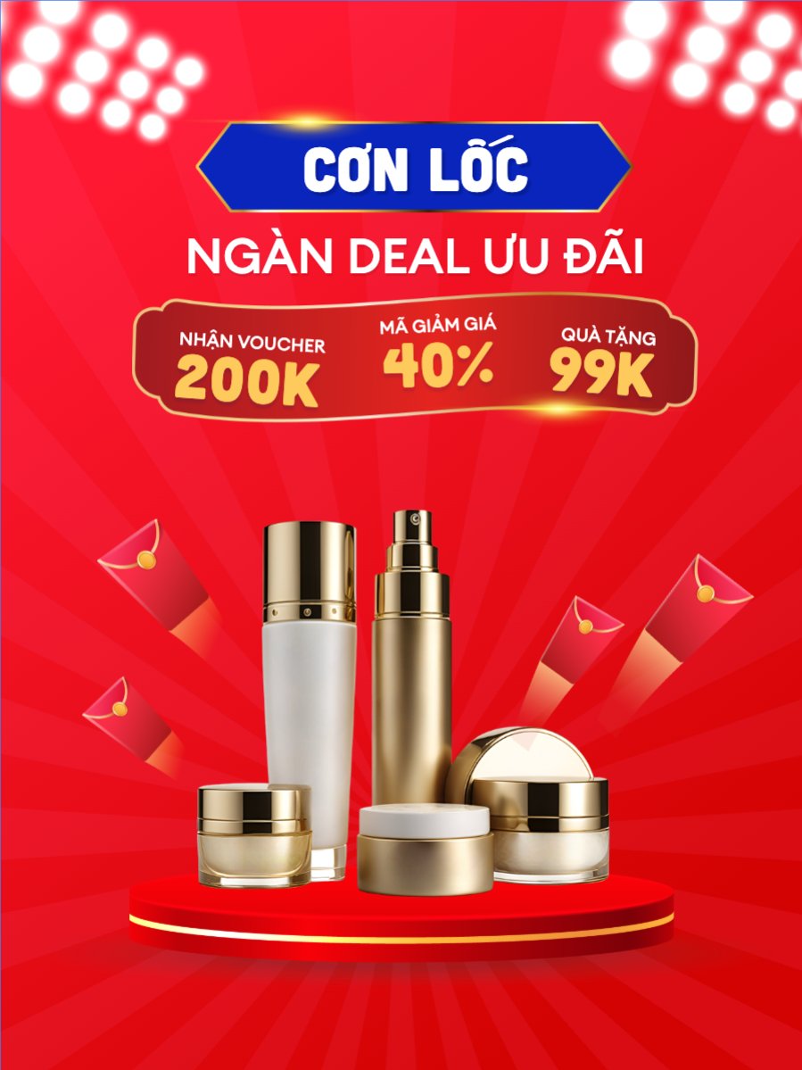 Mẫu Banner dọc Sale, giảm giá, spa, beauty, làm đẹp, thẩm mỹ — LayerPic