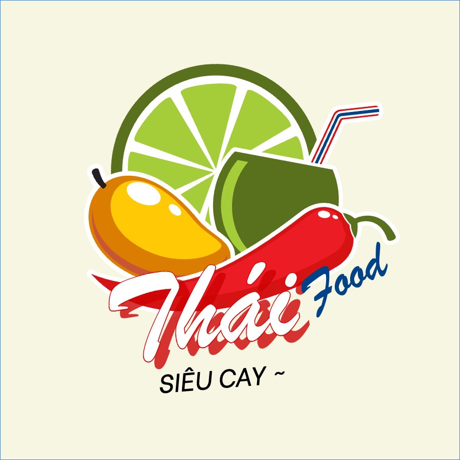 Mẫu Logo Đồ ăn, food, thực phẩm, ẩm thực, món ăn, F&B, thức ăn, thai food — LayerPic