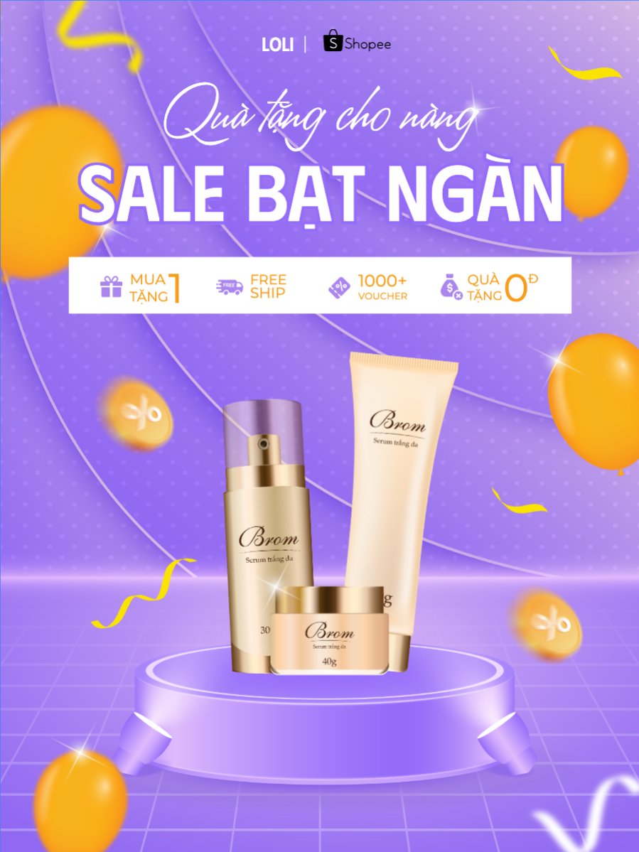 Mẫu Banner dọc Mua sắm, giảm giá, sale, spa, beauty, làm đẹp, thẩm mỹ, văn phòng, office — LayerPic