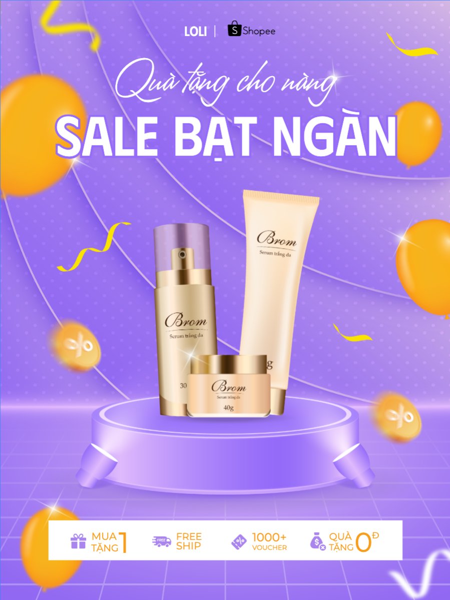 Mẫu Banner dọc Mua sắm, giảm giá, sale, spa, beauty, làm đẹp, thẩm mỹ, văn phòng, office — LayerPic