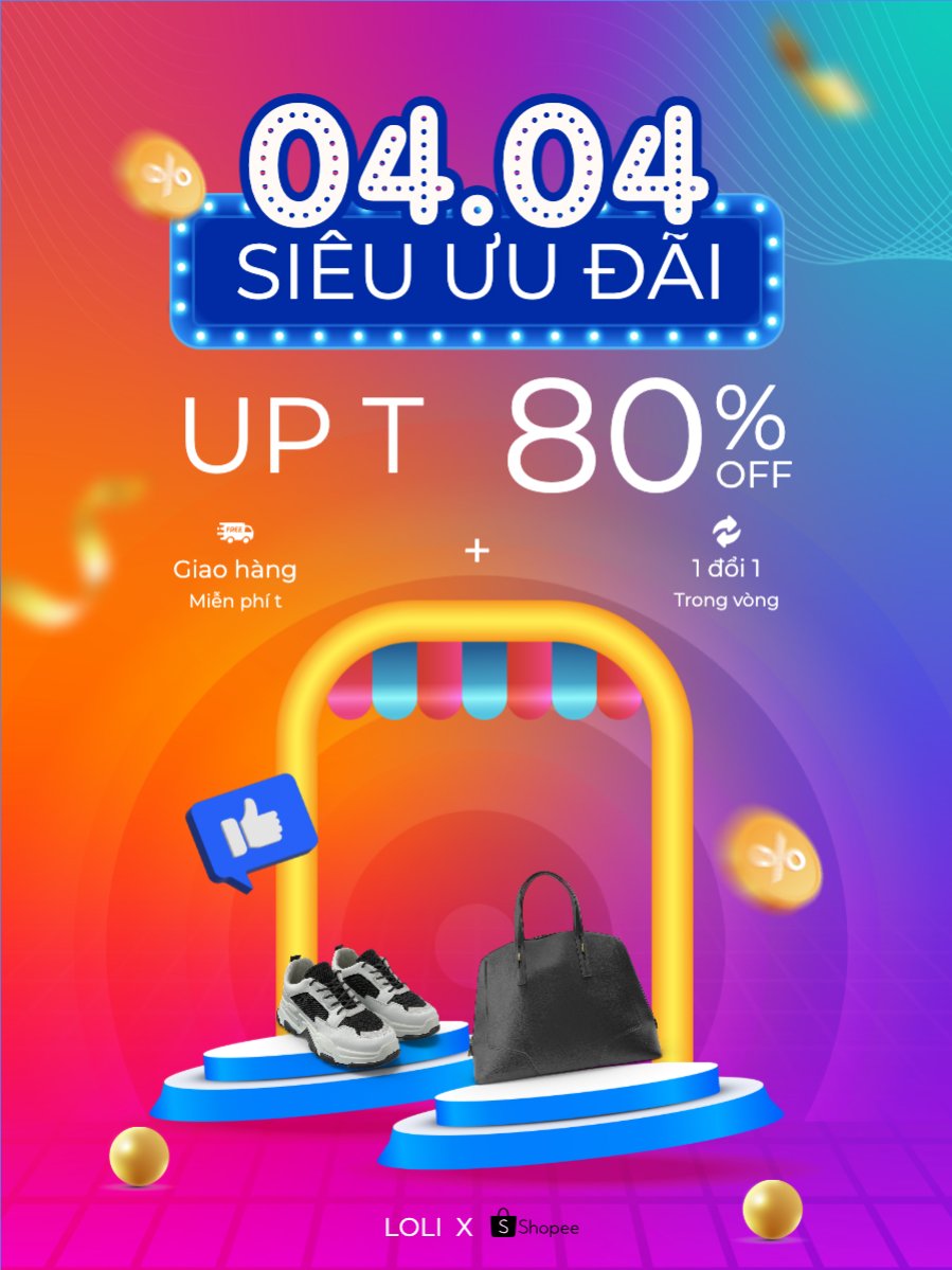Mẫu Banner dọc Mua sắm, giảm giá, sale, sự kiện, event, làm đẹp, beauty — LayerPic