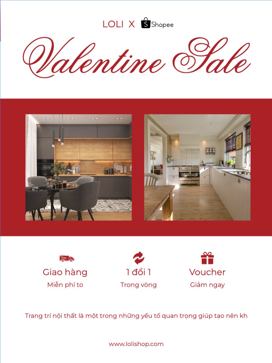 Mẫu Banner dọc Valentine, lễ tình nhân, xây dựng, build, nội thất, bất động sản, interior, real estate — LayerPic