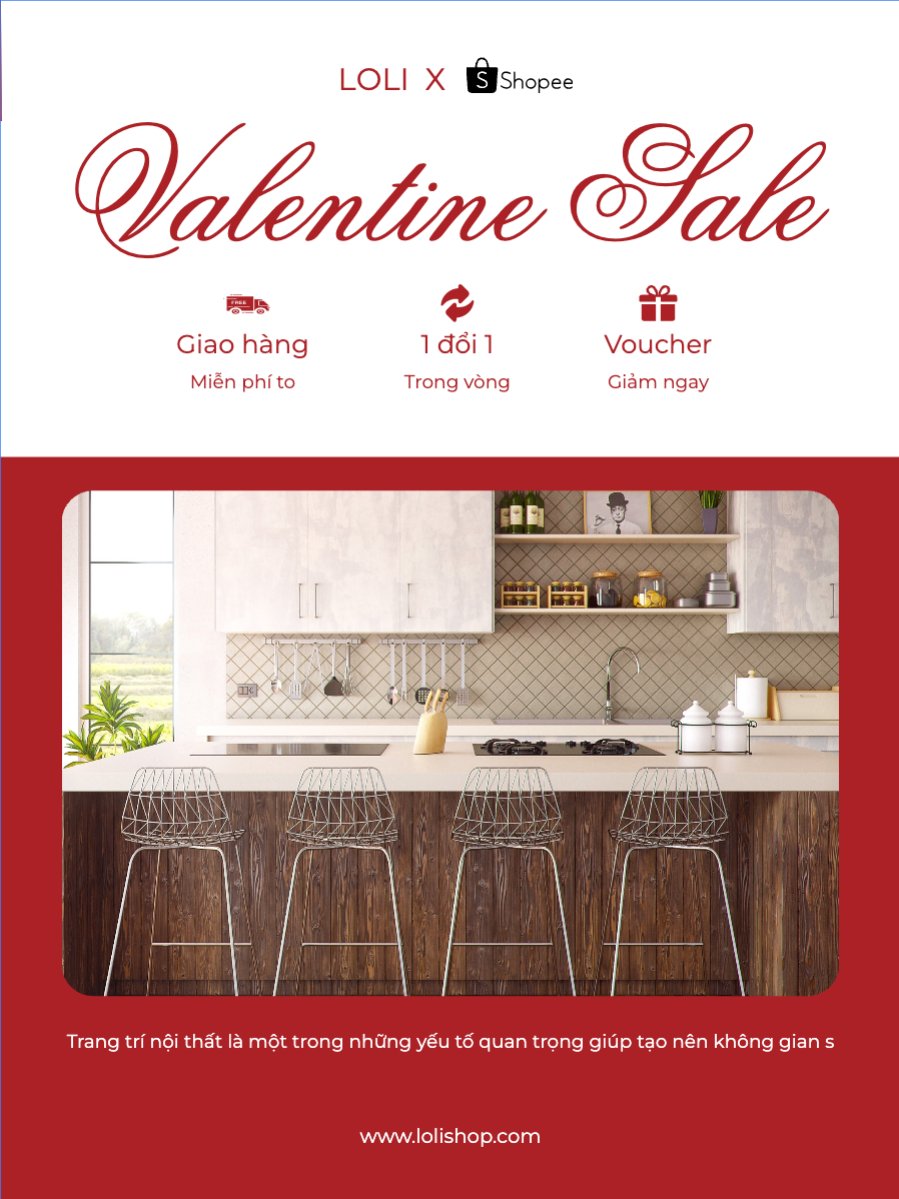 Mẫu Banner dọc Valentine, lễ tình nhân, xây dựng, build, nội thất, bất động sản, interior, real estate — LayerPic
