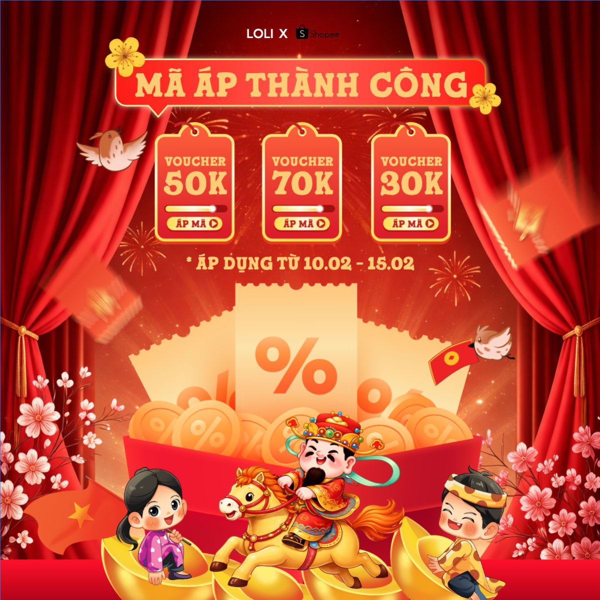 Mẫu Bài post MXH vuông Mã áp thành công — LayerPic