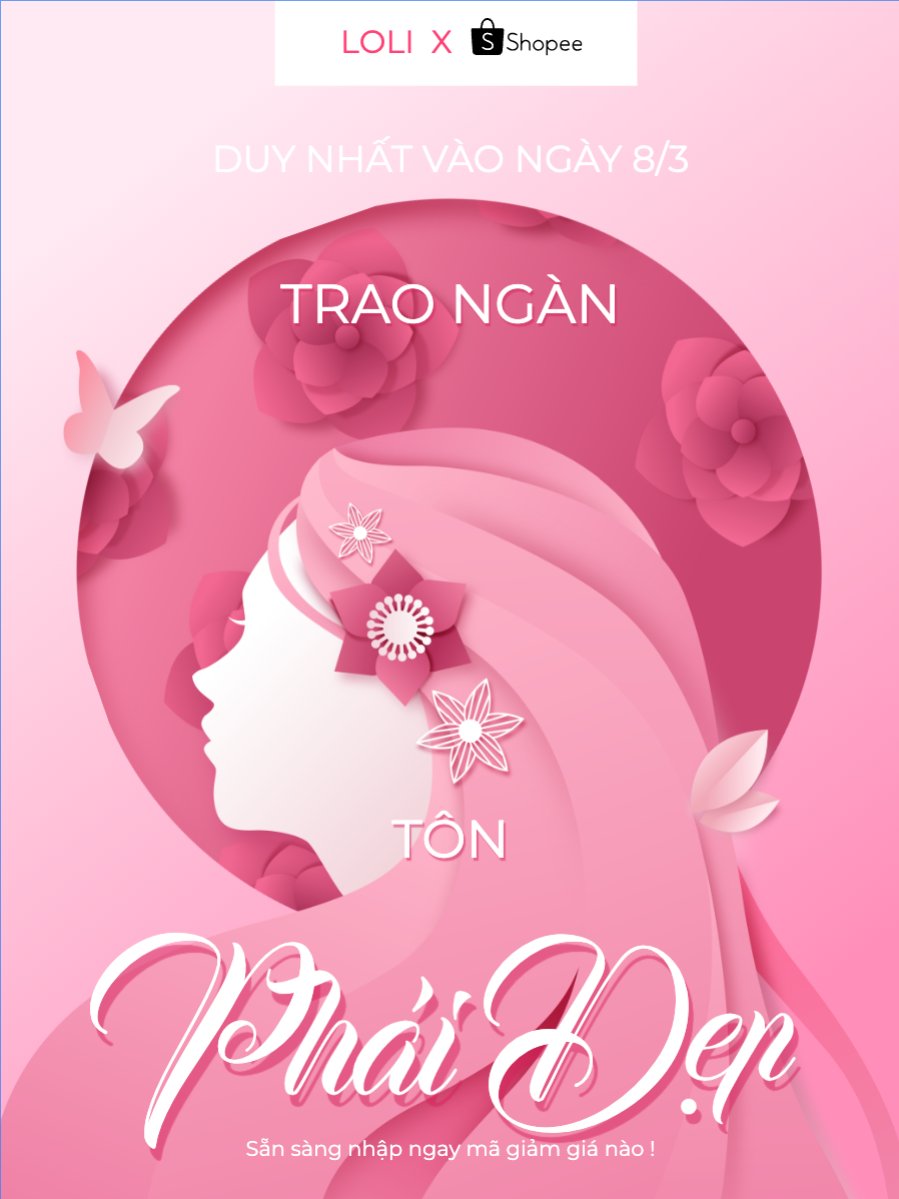 Mua sắm, giảm giá, sale, 8/3, quốc tế phụ nữ, women's day, beauty, làm đẹp, thẩm mỹ, sự kiện, event