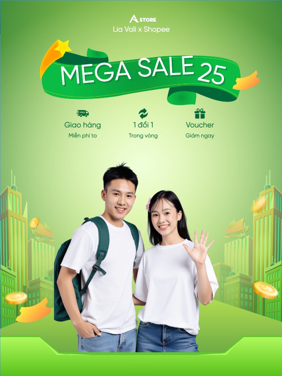 Mẫu Banner dọc Mua sắm, giảm giá, thời trang, fashion, du lịch, travel, tourism, trải nghiệm, khám phá — LayerPic