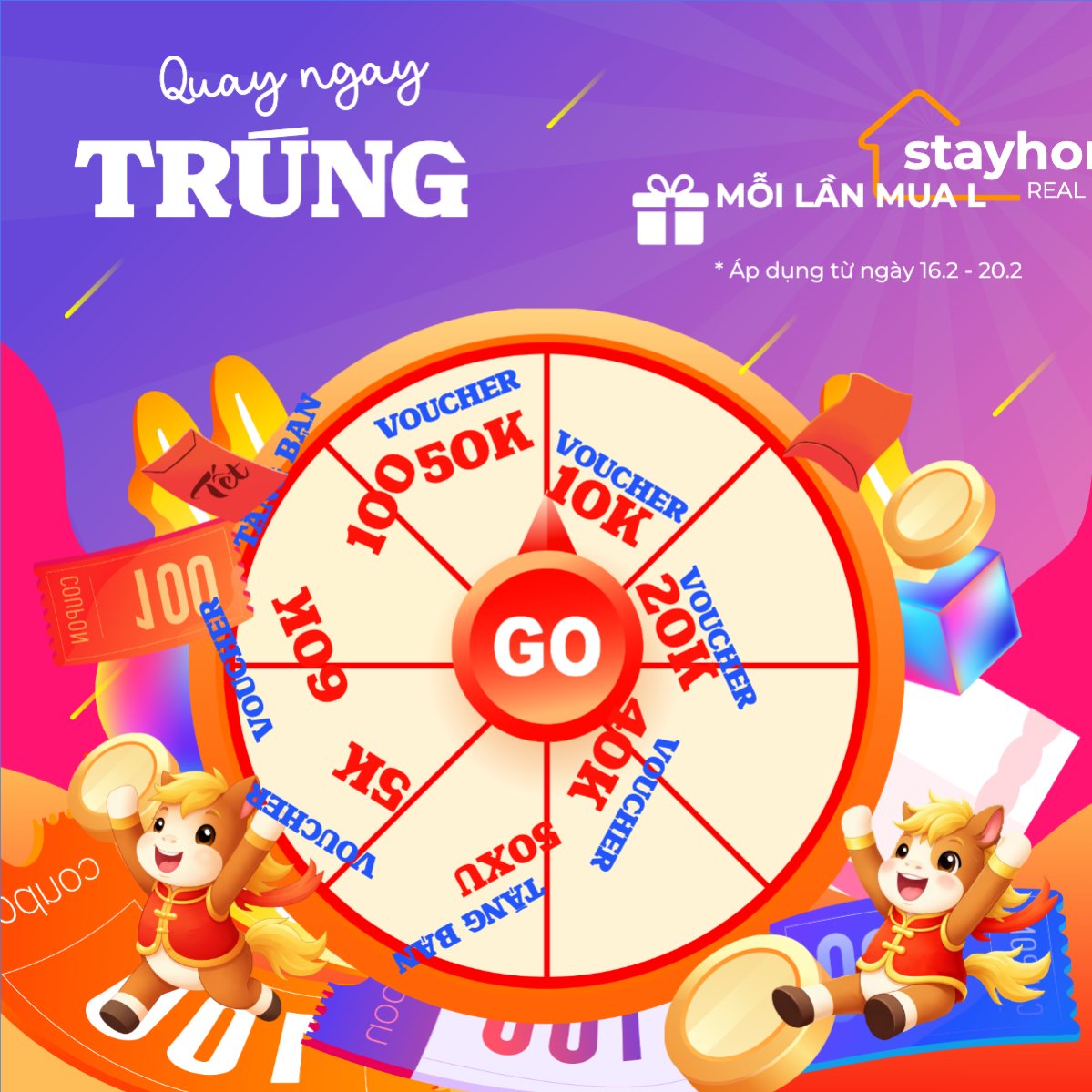 Mẫu Bài post MXH vuông Quay ngay trúng liền — LayerPic