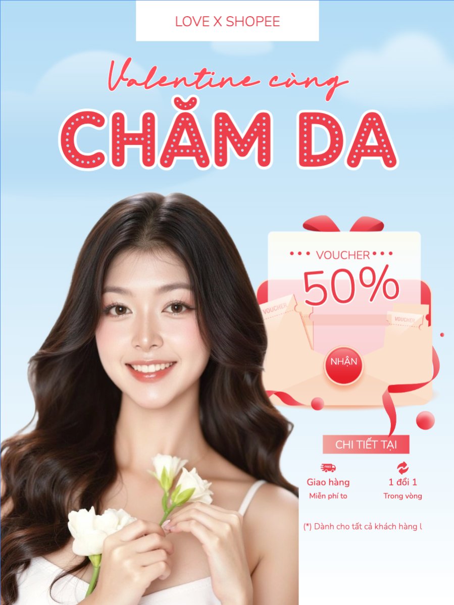 Mẫu Banner dọc Giảm giá, sale, valentine, lễ tình nhân , thời trang, fashion, giải trí, sự kiện, event — LayerPic