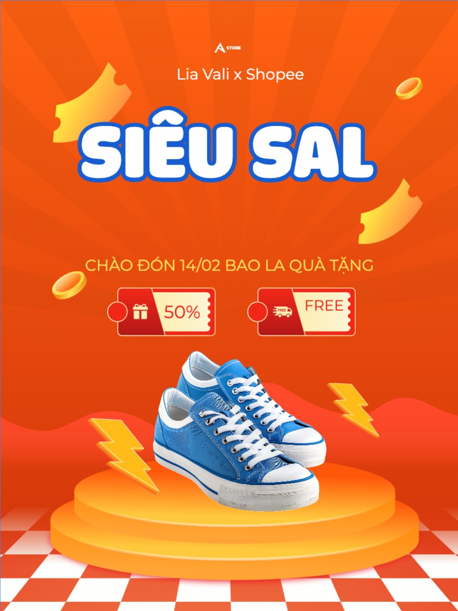 Mẫu Banner dọc Giảm giá, sale, mua sắm, thời trang, fashion, công nghệ, giải trí — LayerPic