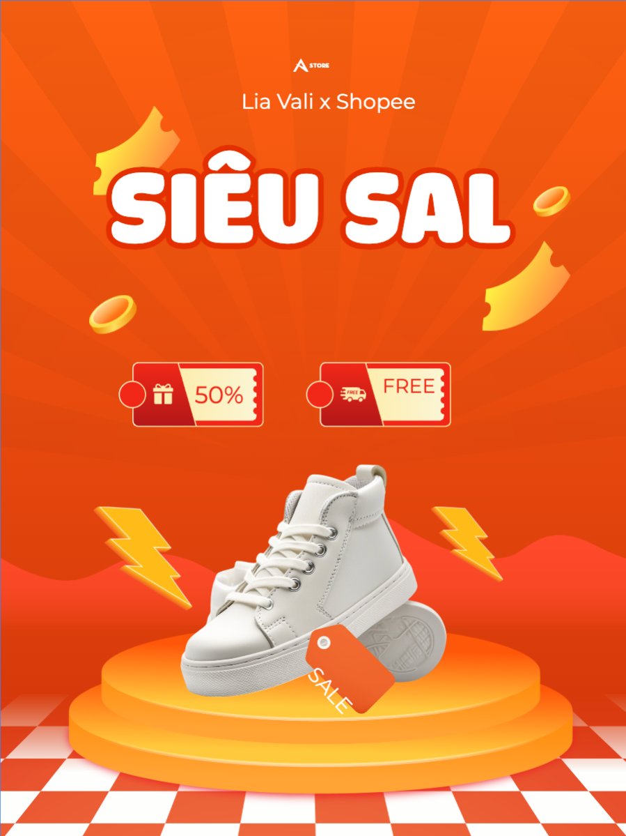 Mẫu Banner dọc Giảm giá, sale, mua sắm, thời trang, fashion, công nghệ, giải trí — LayerPic