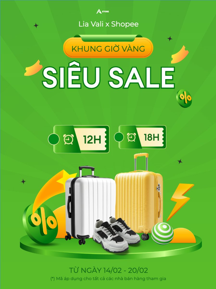Giảm giá, sale, vali, phụ kiện, thời trang, fashion, công nghệ, giải trí